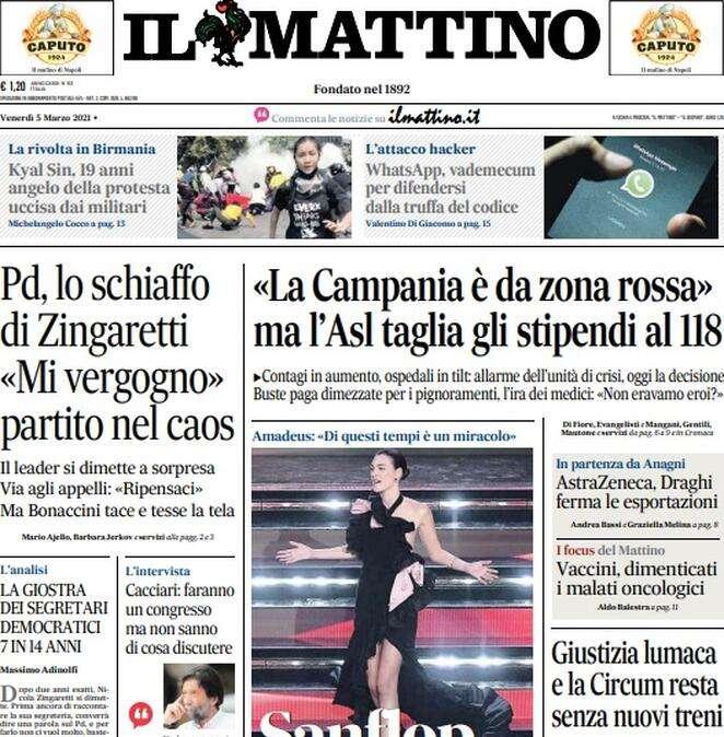Il Mattino: "Napoli, furia De Laurentiis contro gli arbitri dopo il Sassuolo"