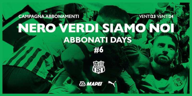 Sassuolo Calcio, ultimo appuntamento con gli Abbonati Days 2023/24