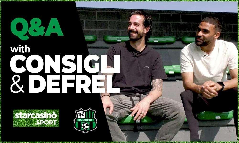 Consigli e Defrel si raccontano: "Sassuolo, gol, presenze, avversari"