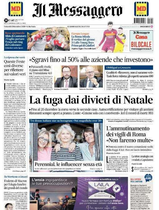 Il Messaggero: "Roma ok: successo e primo posto nel girone"