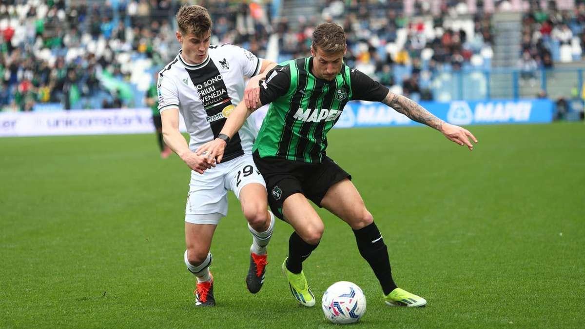 Sassuolo Udinese 1-1, pagelle quotidiani: Defrel ispirato, Pinamonti lotta ma sbaglia