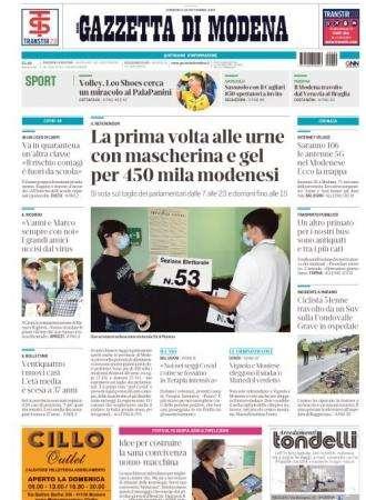 Gazzetta di Modena: "Sassuolo, col Cagliari meno di mille tifosi e su invito"