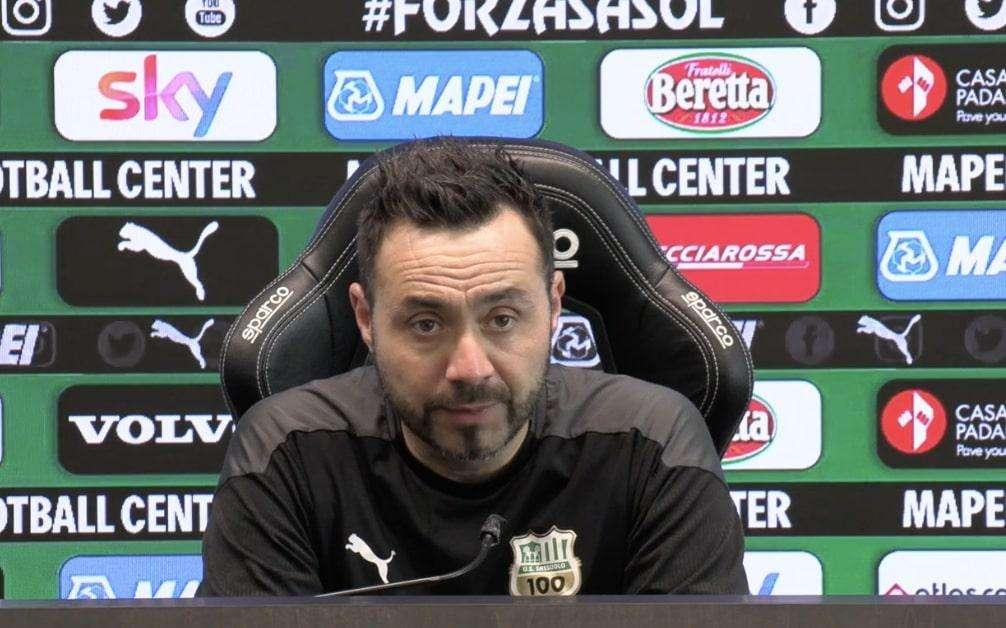 De Zerbi SuperLega: "Io e il Sassuolo siamo coglioni perché sogniamo"