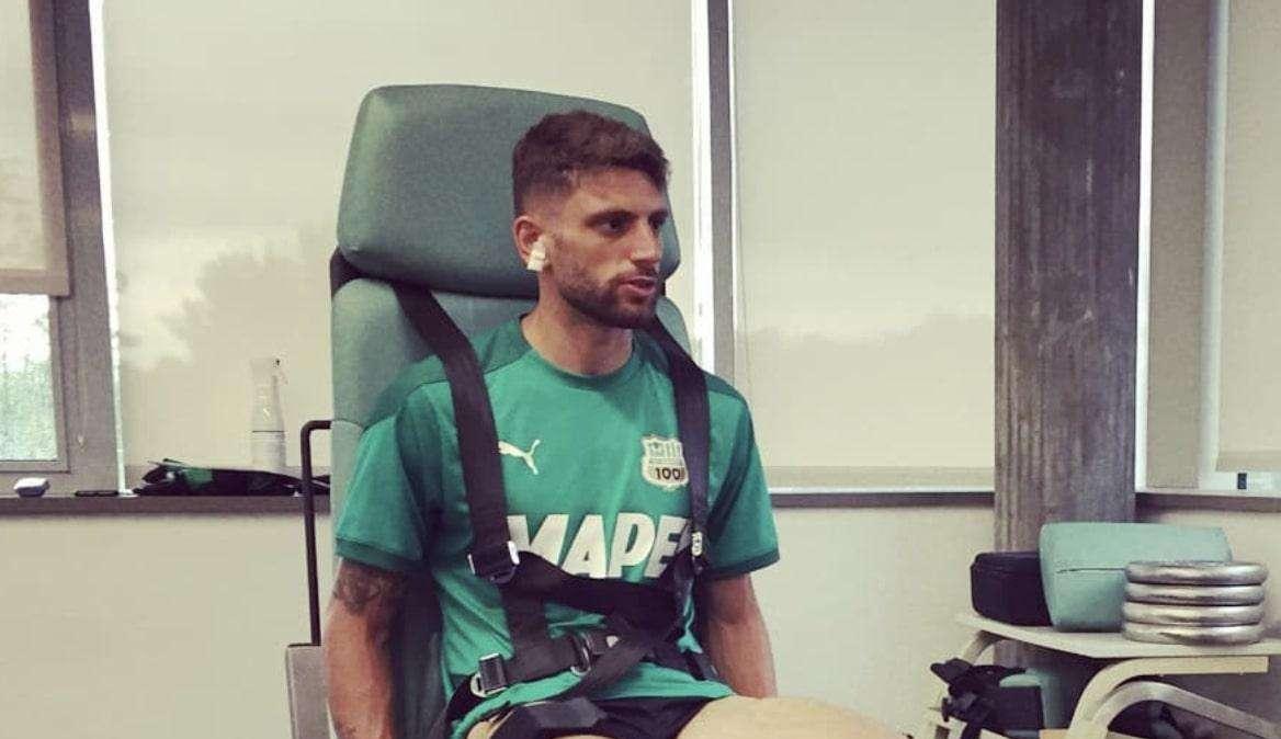 Berardi a lavoro: test Mapei prima del ritorno in gruppo col Sassuolo
