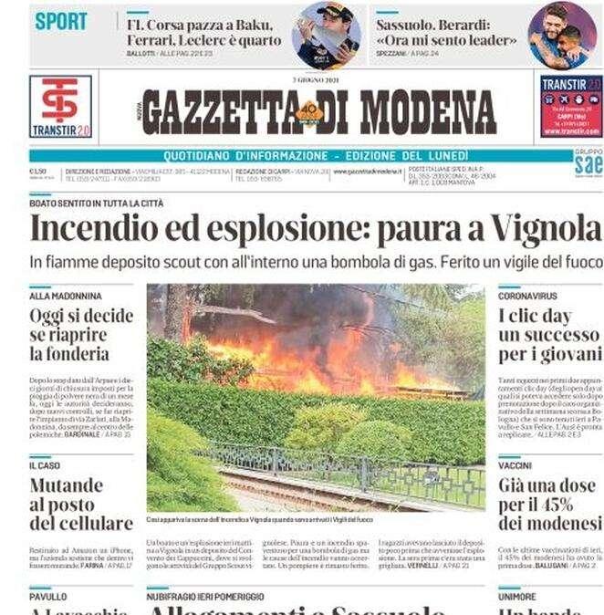 Gazzetta di Modena: "Berardi: 'Ora mi sento più leader'"