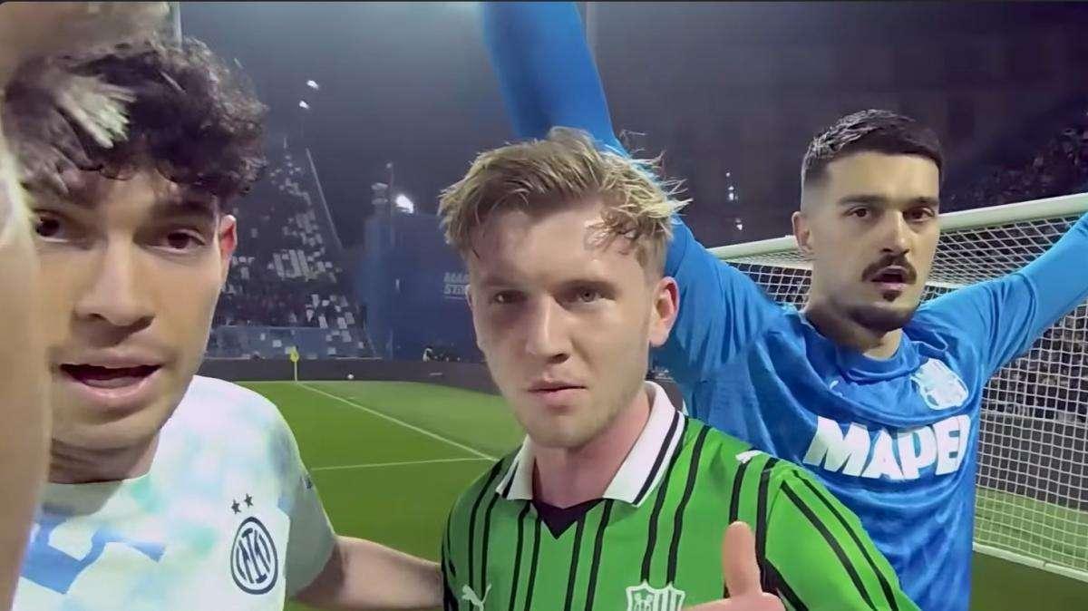 VIDEO - RefCam Chiffi in Sassuolo-Inter 0-5. Siparietto con Doig e Bastoni