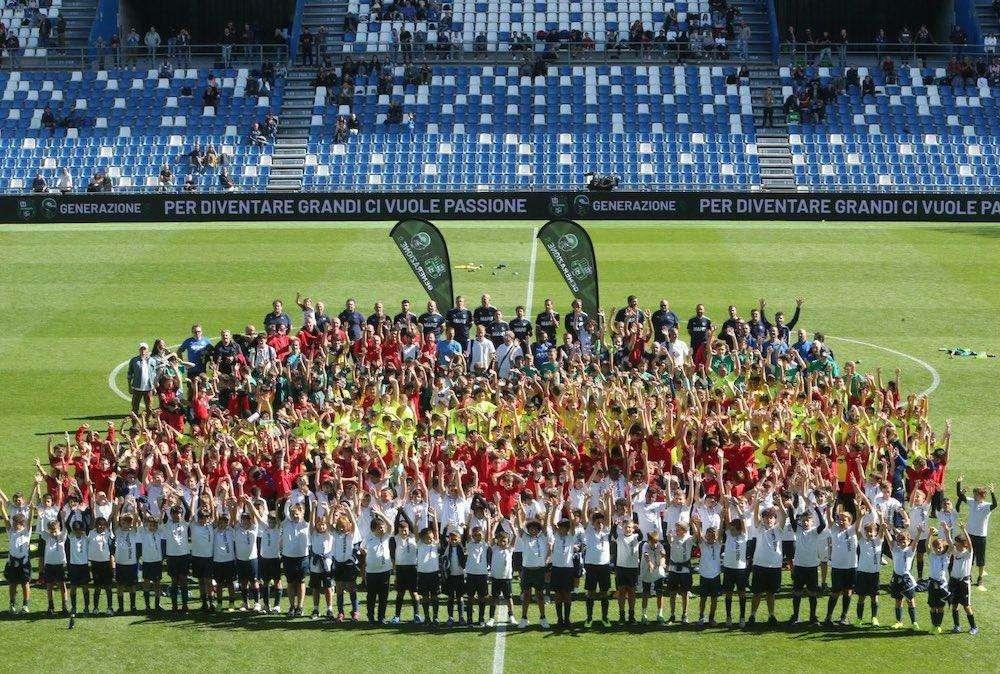 Generazione S Sassuolo: 1.300 bambini al Mapei Stadium per la Salernitana