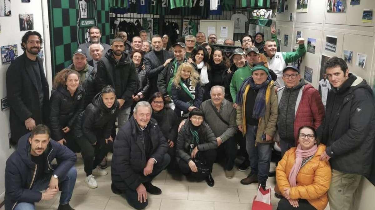 Dionisi e una delegazione del Sassuolo hanno incontrato i tifosi