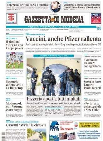 Gazzetta di Modena: "Benevento-Sassuolo, De Zerbi: la sfida del cuore"
