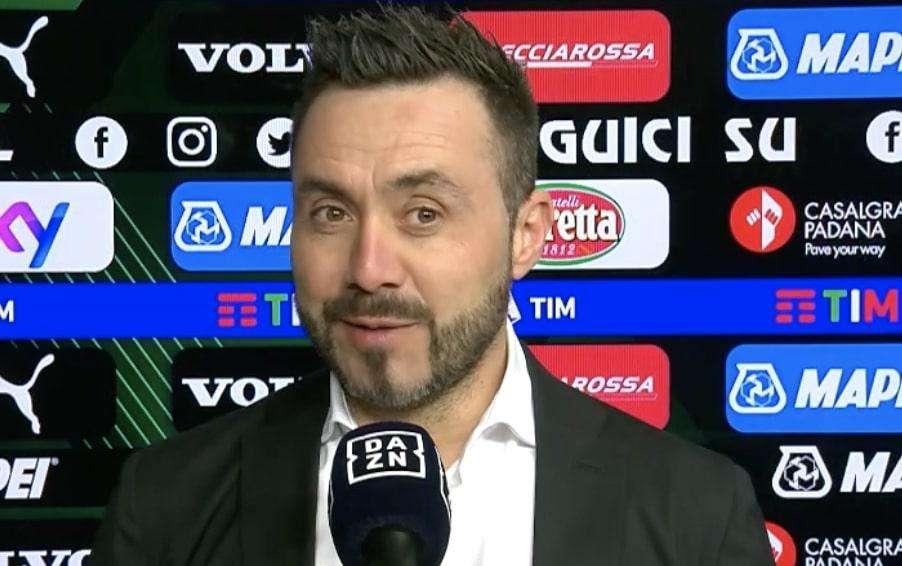 De Zerbi: "Meritavamo di vincere, dà fastidio. A Sassuolo sto bene"