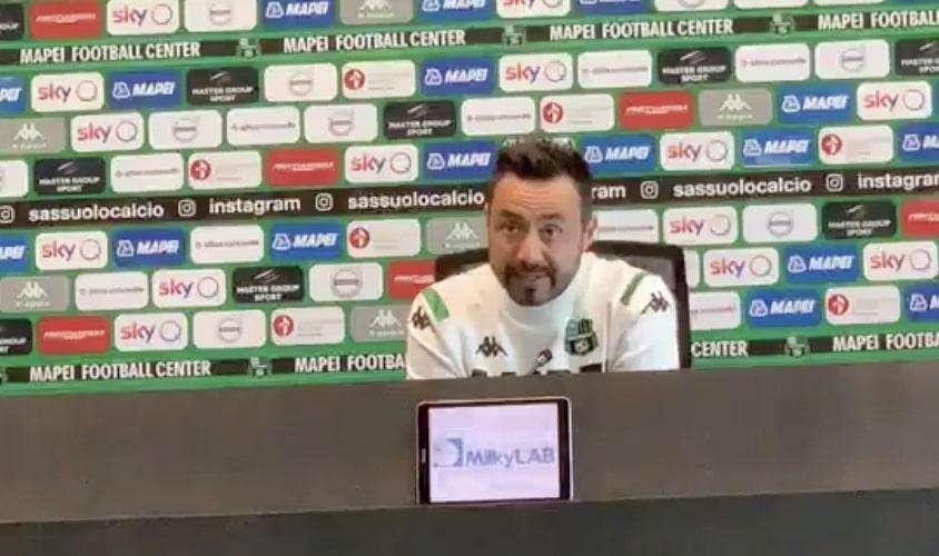 Annullata la conferenza stampa di Roberto De Zerbi pre Brescia-Sassuolo