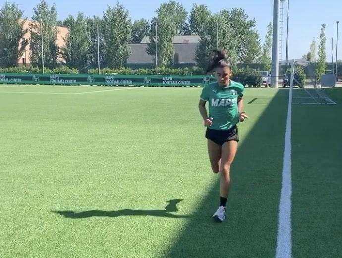 Sassuolo Femminile, Benedetta Orsi torna a correre dopo l'infortunio - VIDEO