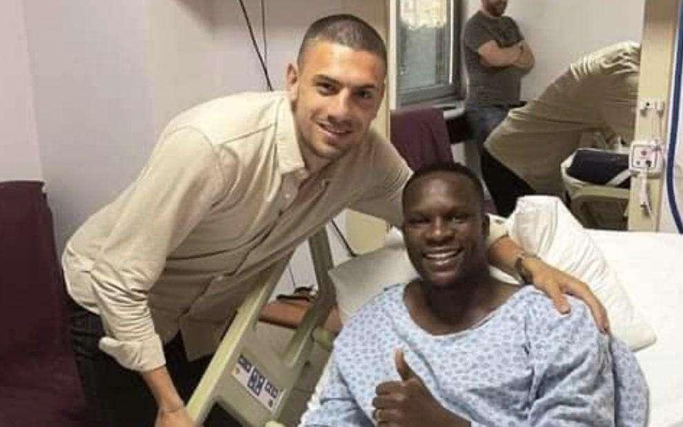Demiral va a trovare Babacar dopo il malore: incontro a tinte neroverdi - FOTO