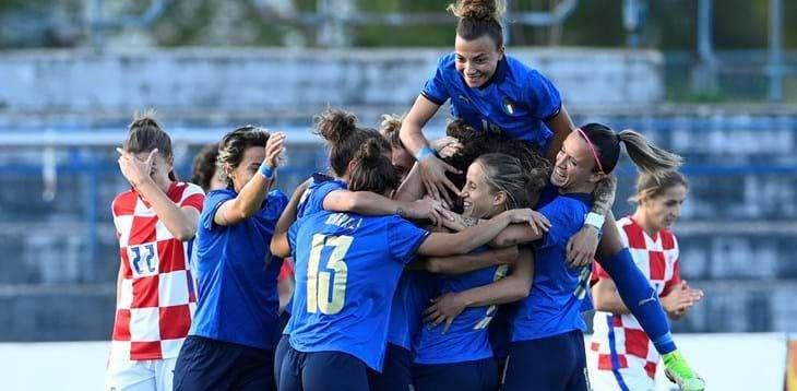 Italia Croazia Femminile 3-0: in campo Cantore, in gol l'ex Pirone