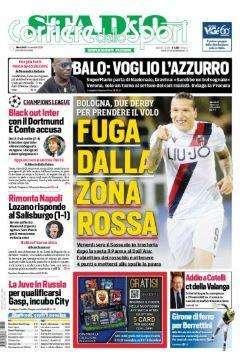  Corriere dello Sport-Stadio (ed. Bologna): "Fuga dalla zona rossa"