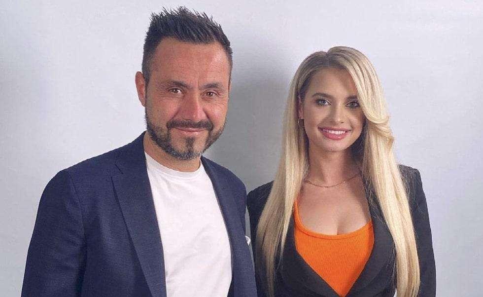 Olga Kalenchuk e il benvenuto allo Shakhtar a mister Roberto De Zerbi