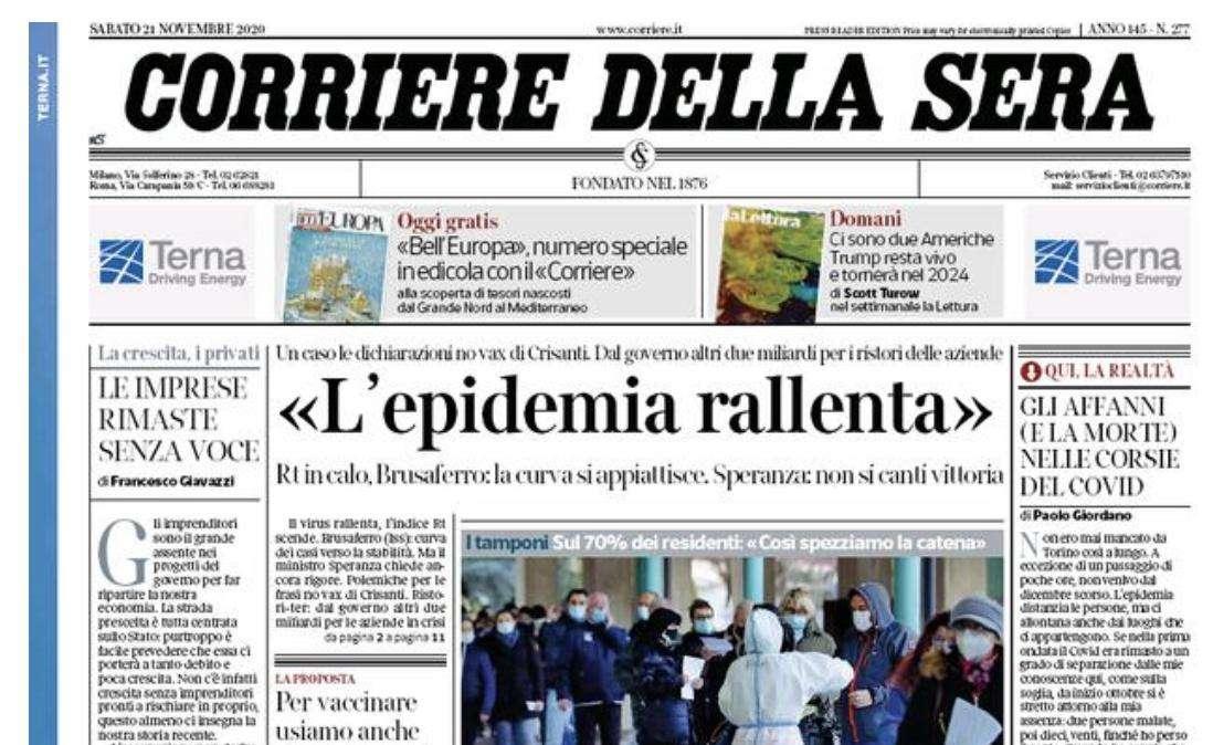 Corriere della Sera: "Le 7 bellezze ai raggi X. Il Sassuolo preoccupa le big"