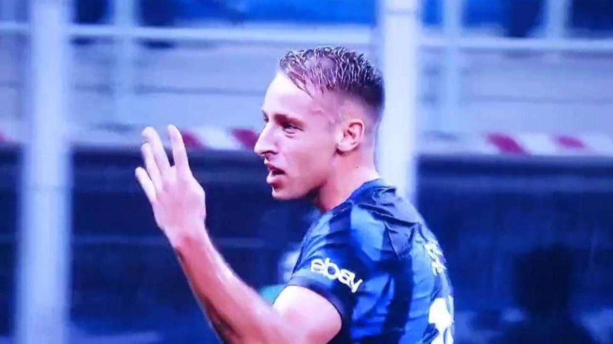 "Quattro e a casa", Frattesi come Totti: l'ex Sassuolo sfotte Krunic durante il derby VIDEO