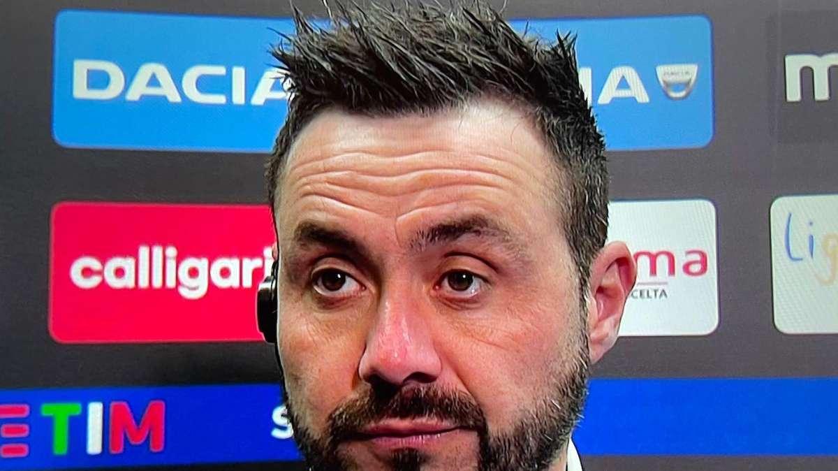 De Zerbi: "Nessuno oltre Berardi si è preso delle responsabilità"