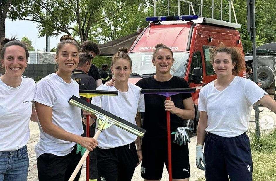 Sassuolo Femminile, Goldoni e 3 calciatrici in aiuto alla scuola materna di Castel Bolognese