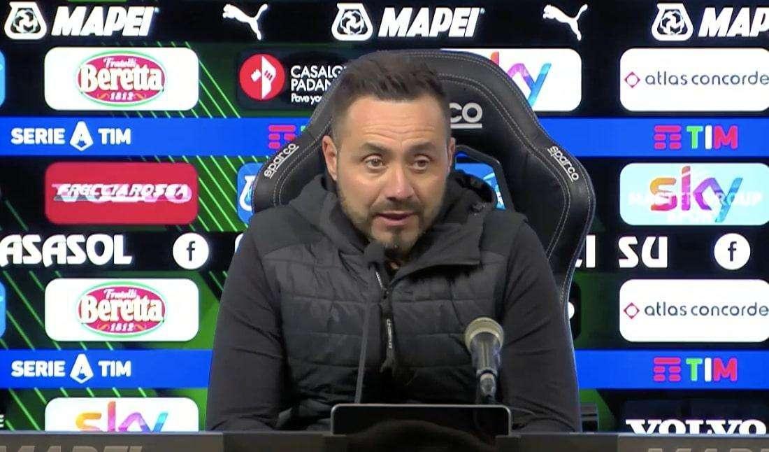 Conferenza De Zerbi: "Speriamo di poter lottare fino alla fine per l'Europa"