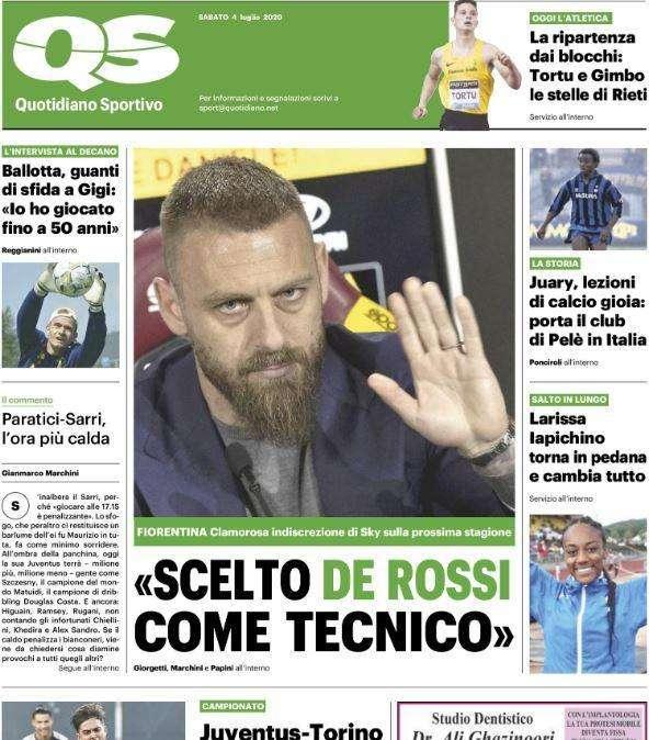 L'apertura del QS sulla Serie A: "È un sabato da scudetto"