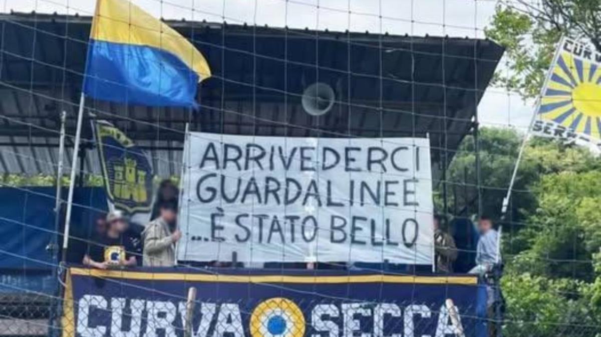 Liguria, il Serra Riccò retrocede: i tifosi salutano... il guardalinee