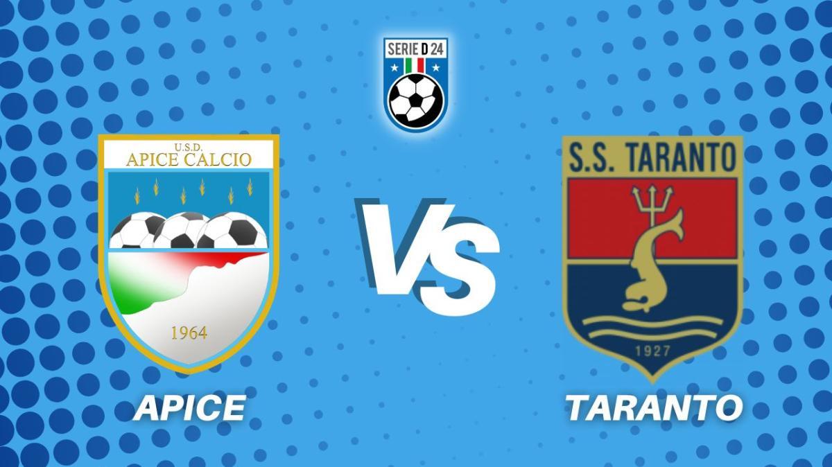 Apice-Taranto 2-1, il tabellino della partita