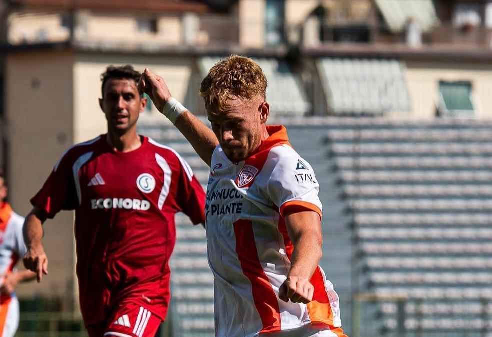 Motti, il gol della rinascita: la Pistoiese si gode il suo nove