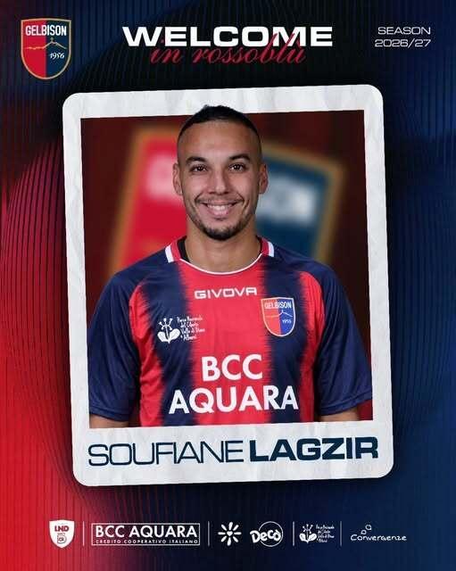 Gelbison, ora è ufficiale: Soufiane Lagzir è un nuovo giocatore rossoblù