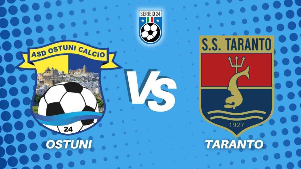 Ostuni - Taranto, la diretta della partita