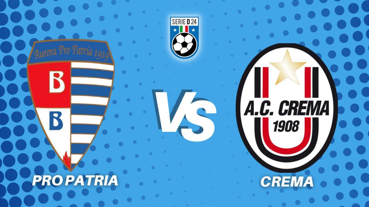 Pro Patria-Crema, la diretta della partita