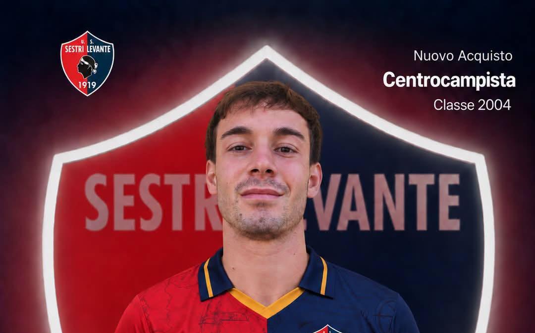 Sestri Levante, ufficiale l'arrivo di Samuele Giallombardo