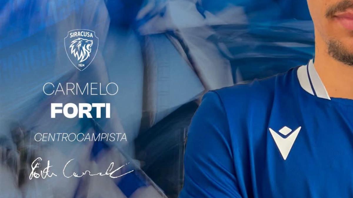 Siracusa, rinforzo a centrocampo: dal Catania arriva Carmelo Forti