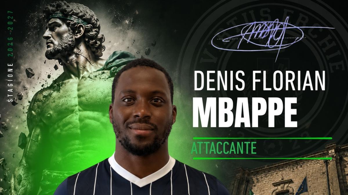 Virtus Eriche, colpo Mbappé: arriva l'omonimo del fuoriclasse del Real Madrid