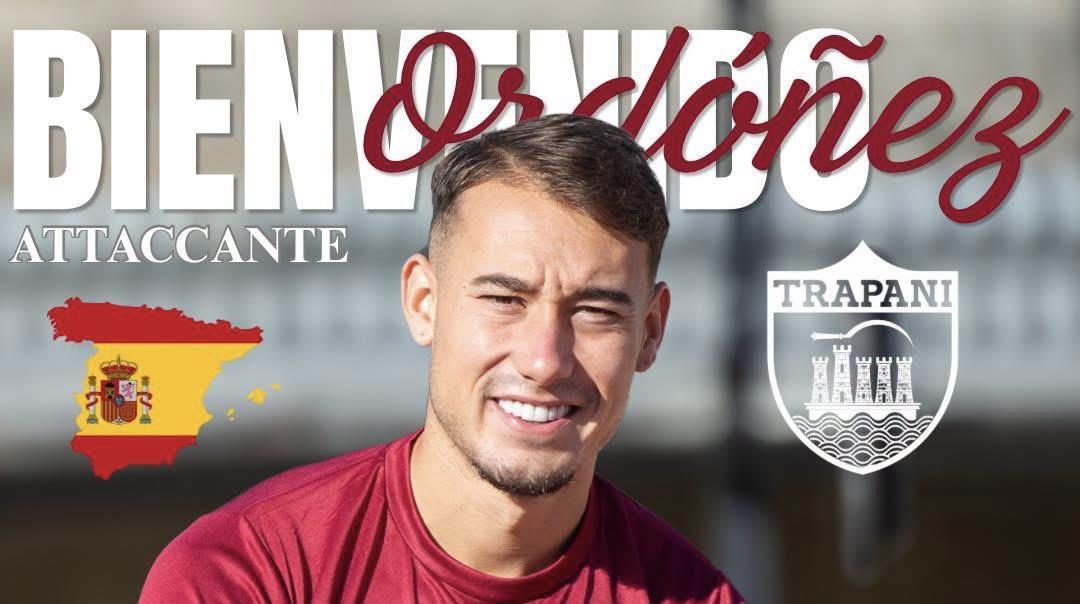 Trapani, ufficiale l'arrivo dell'attaccante José Ordóñez