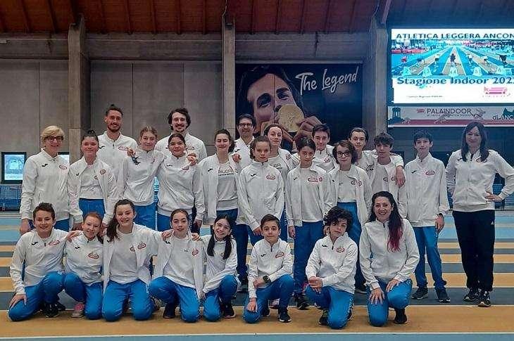 L’Alga Atletica Arezzo ha aperto il 2023 al Meeting Nazionale di Ancona