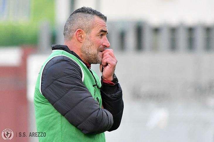 Primo allenamento alla guida dell’Arezzo per Andrea Sussi