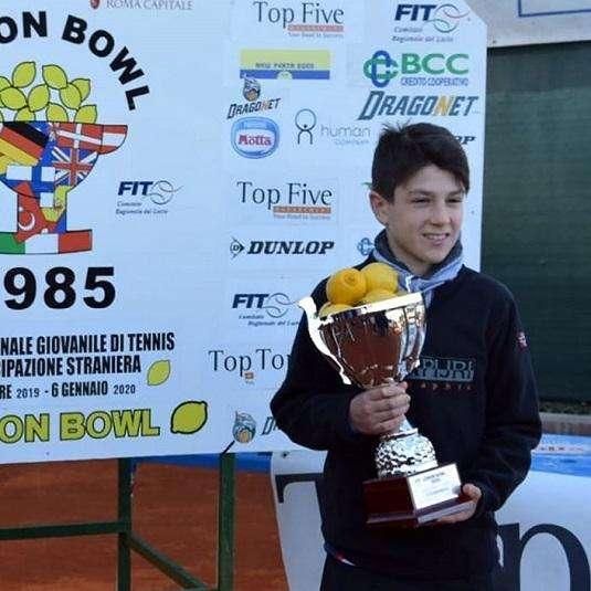 Il Tennis Giotto in finale al Lemon Bowl con Lorenzo De Vizia
