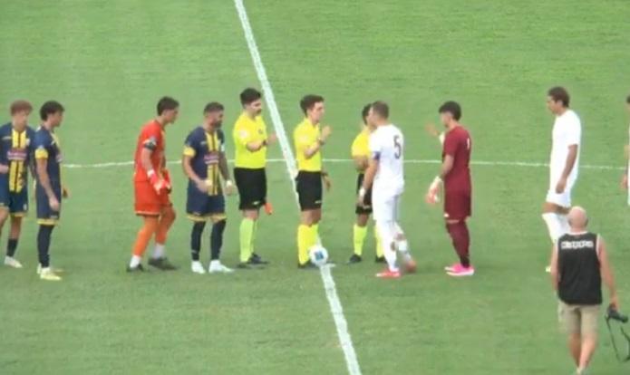 Gli azzurri di Magrini tengono testa a un avversario di categoria superiore nella prima uscita amichevole ufficiale.