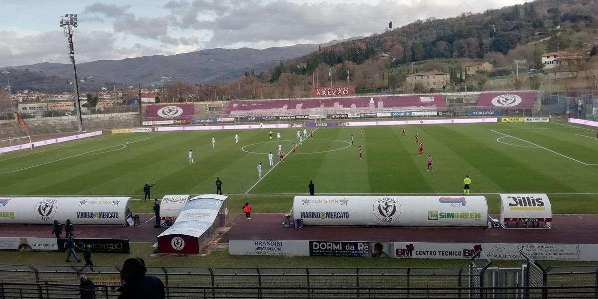 Campionato di Lega Pro : Arezzo - Vis Pesaro 0 - 0 