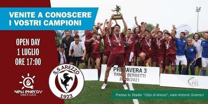 Open Day del 1 luglio allo stadio Comunale Città di Arezzo
