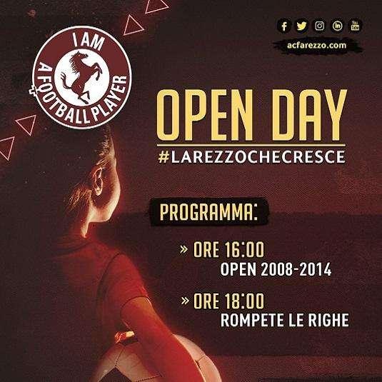 ACF AREZZO: DOMENICA 13 SETTEMBRE ARRIVA L’OPEN DAY!