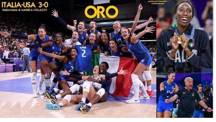 Finale Olimpiaca di Pallavolo : Italia - Usa 3-0 Egonu da record