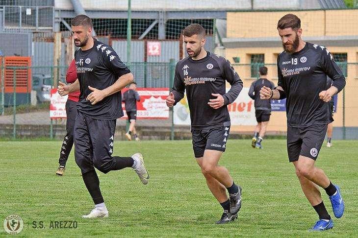 L' Arezzo Calcio ritorna al lavoro per preparare il prossimo impegno 
