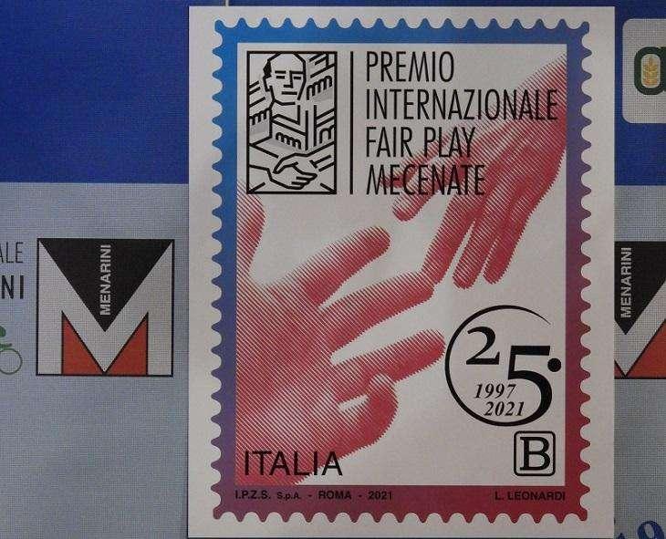 IL MINISTERO DELLO SVILUPPO ECONOMICO EMETTE IL FRANCOBOLLO CELEBRATIVO DEI 25 ANNI DEL PREMIO INTERNAZIONALE FAIR PLAY