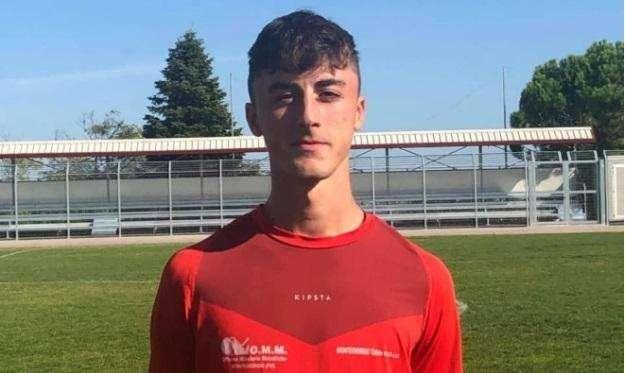 ... con Mattia Pampano attaccante Montegiorgio Calcio