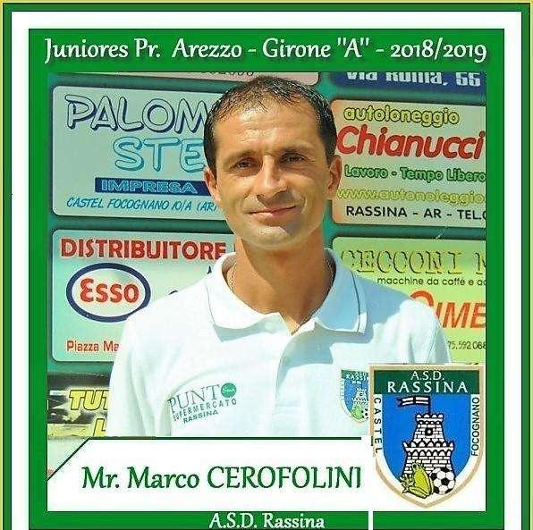 Mister Cerofolini lascia la guida della squadra Juniores dell'A.S.D. Rassina.