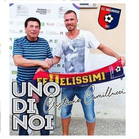 … con Cristiano Camillucci, centrocampista della Sinalunghese