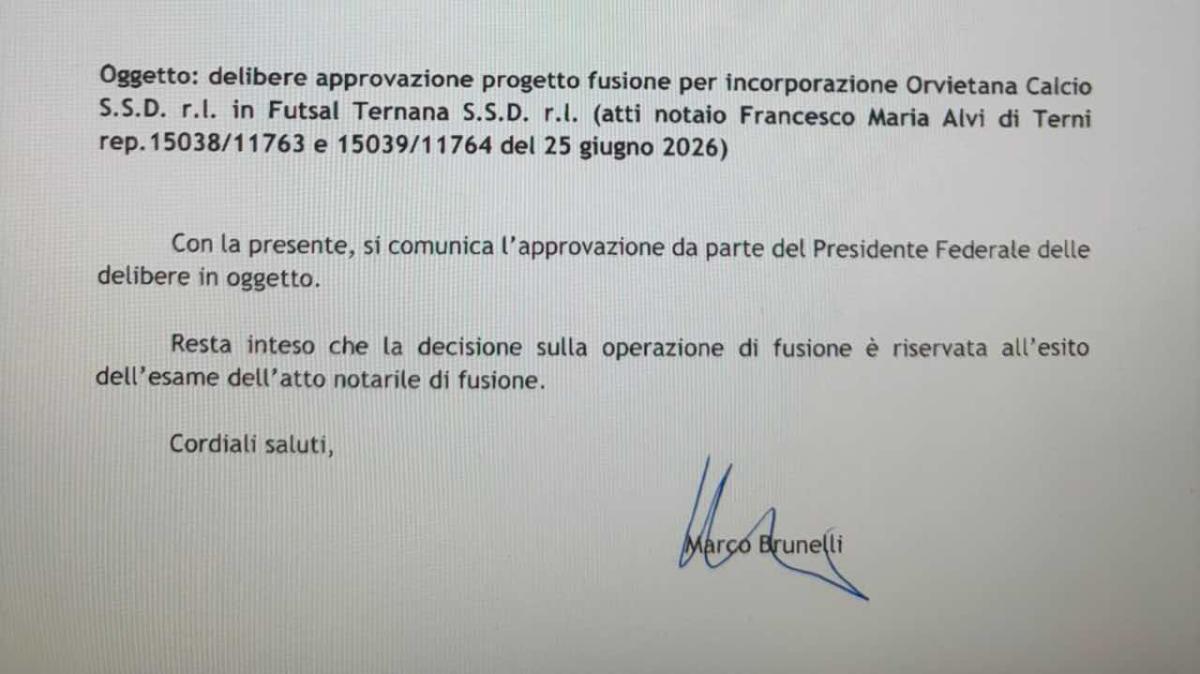 Documento FIGC fusione